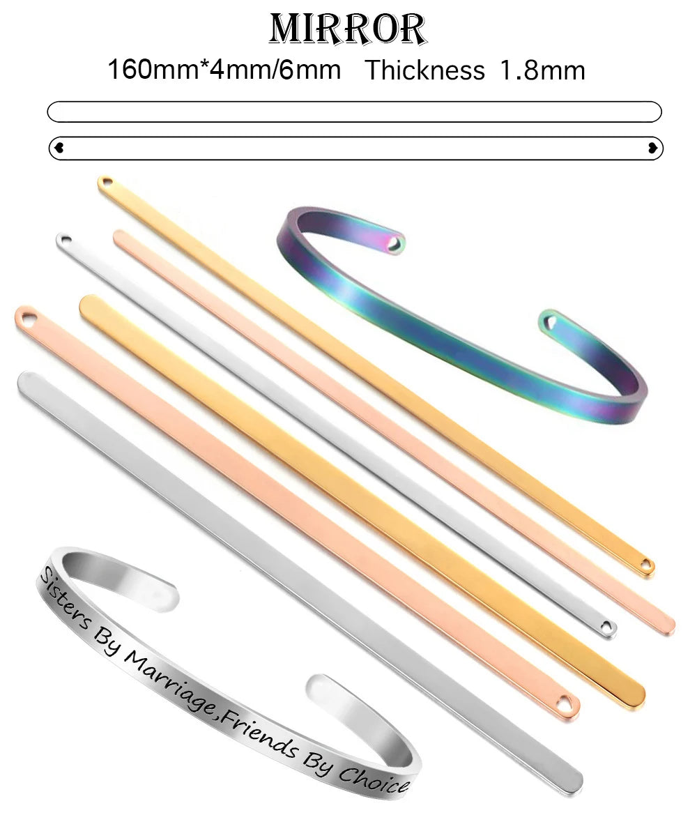 Mantra Bangle Cuff - Stainless Steel