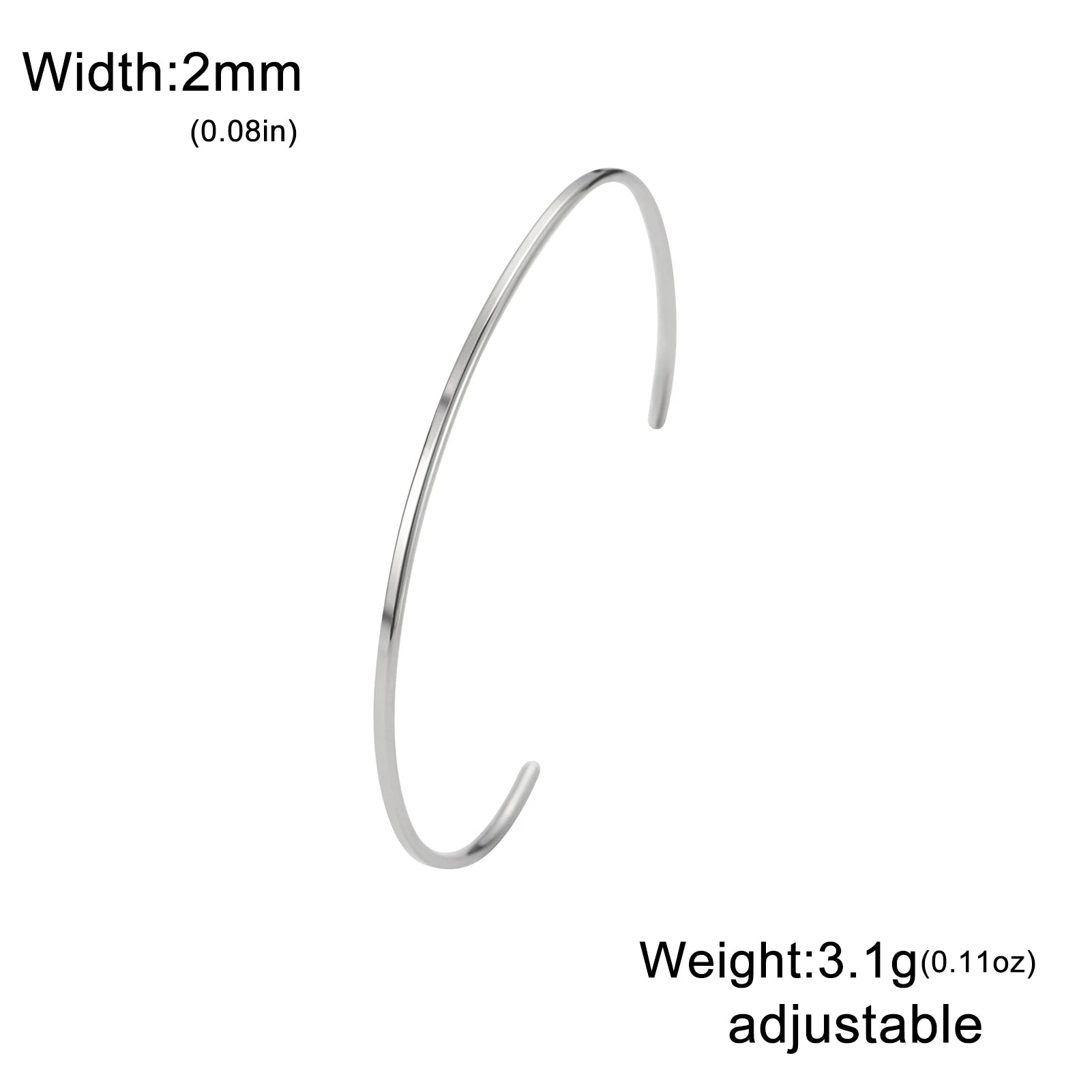Engraved Bangle - Stainless Steel