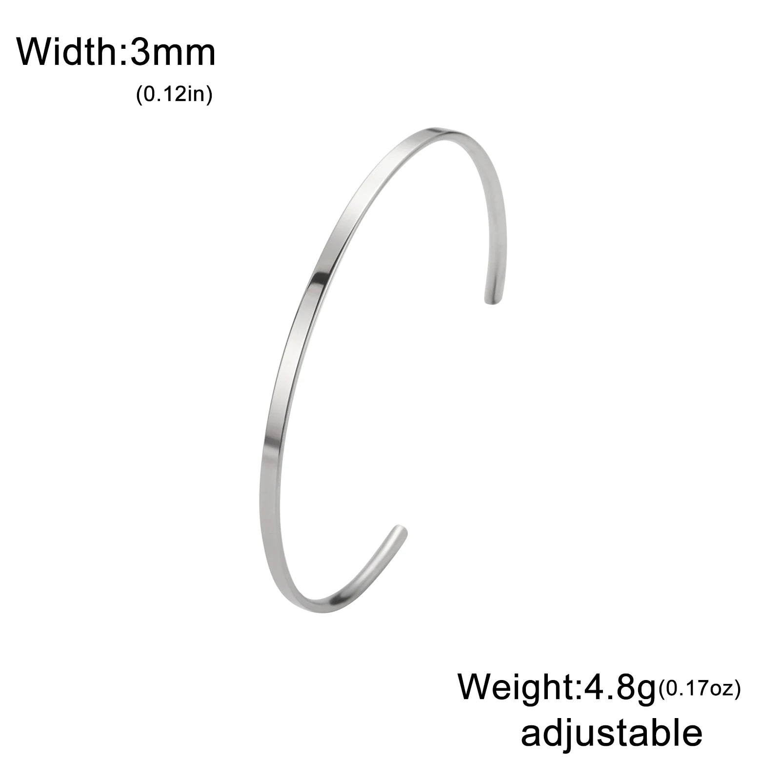 Engraved Bangle - Stainless Steel
